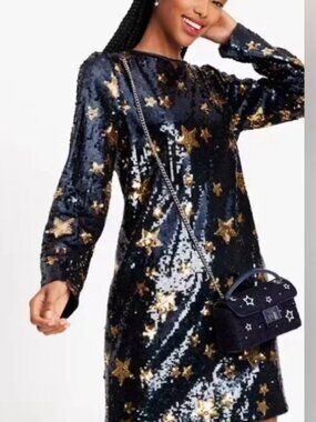 NWT Kate Spade Starlight Sequin Shift Dress 8, perfect condition